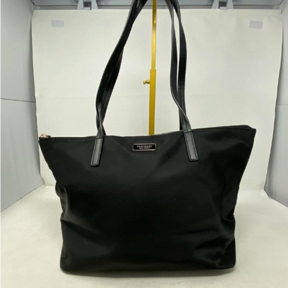 Kate Spade Hayden Top Zip Nylon Classic Black Tote